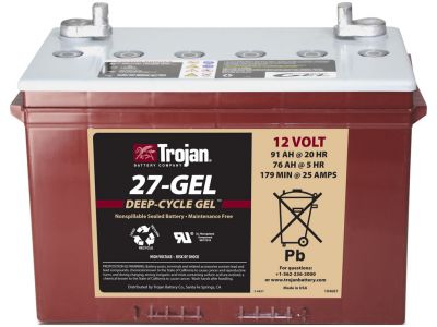 Trojan Industrial DC Gel 12V 91A/h