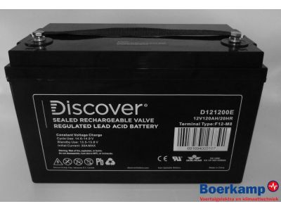 Discover D121200E AGM  12V 120Ah/20h   